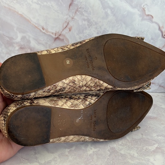 Kate Spade Eryn Snake Print Flats 6 M - Picture 5 of 7